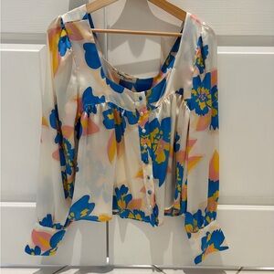 Impressions Multicolor Floral Blouse